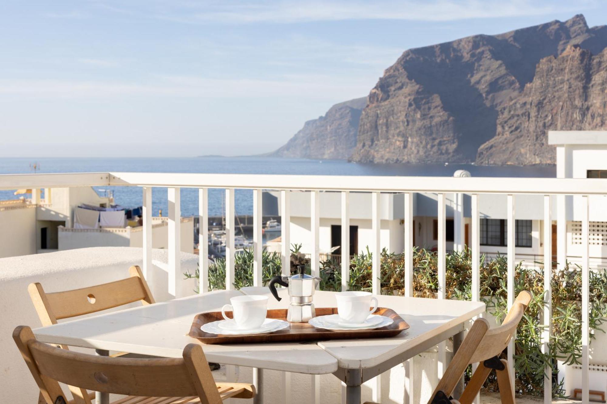 Okstay Los Gigantes With Ac, Terraces And Sea Views Santiago del Teide Екстериор снимка